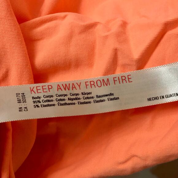 Free People Movement Bright Orange Hot Shot Mini Dress Romper Size Large - Picture 11 of 12